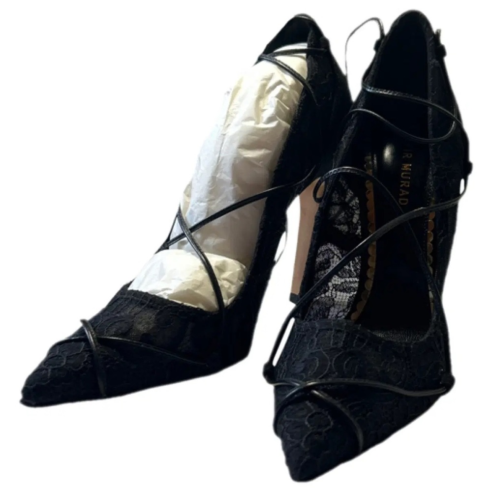 Zuhair murad lace wrap around pumps